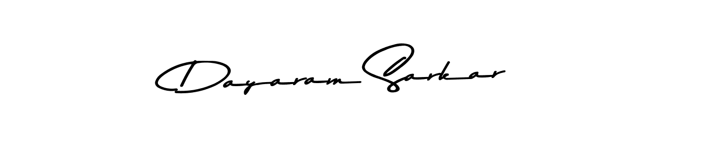 Make a beautiful signature design for name Dayaram Sarkar. With this signature (Asem Kandis PERSONAL USE) style, you can create a handwritten signature for free. Dayaram Sarkar signature style 9 images and pictures png