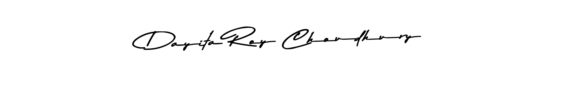 How to make Dayita Roy Choudhury name signature. Use Asem Kandis PERSONAL USE style for creating short signs online. This is the latest handwritten sign. Dayita Roy Choudhury signature style 9 images and pictures png