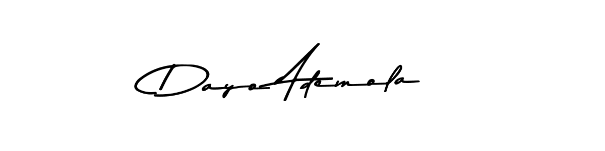 Design your own signature with our free online signature maker. With this signature software, you can create a handwritten (Asem Kandis PERSONAL USE) signature for name Dayo Ademola. Dayo Ademola signature style 9 images and pictures png