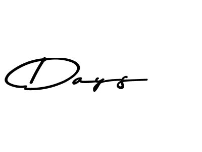 Design your own signature with our free online signature maker. With this signature software, you can create a handwritten (Asem Kandis PERSONAL USE) signature for name Days. Days signature style 9 images and pictures png