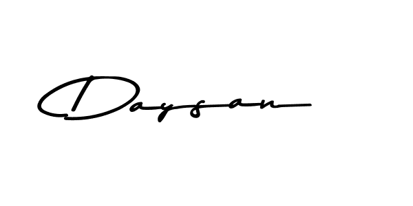 Create a beautiful signature design for name Daysan. With this signature (Asem Kandis PERSONAL USE) fonts, you can make a handwritten signature for free. Daysan signature style 9 images and pictures png