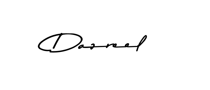 Design your own signature with our free online signature maker. With this signature software, you can create a handwritten (Asem Kandis PERSONAL USE) signature for name Dazreel. Dazreel signature style 9 images and pictures png