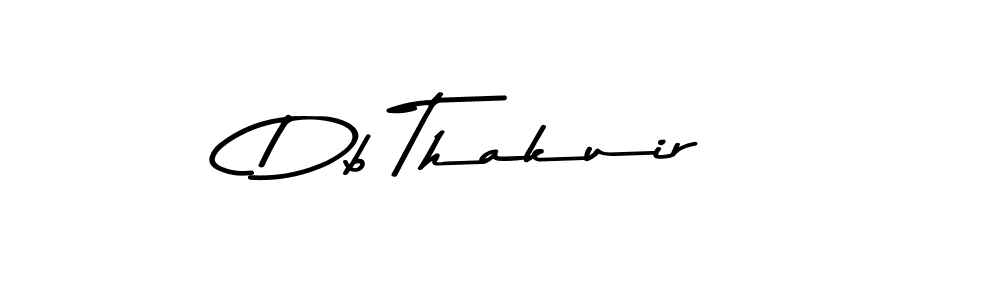 Create a beautiful signature design for name Db Thakuir. With this signature (Asem Kandis PERSONAL USE) fonts, you can make a handwritten signature for free. Db Thakuir signature style 9 images and pictures png