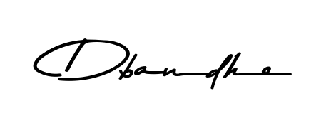 Similarly Asem Kandis PERSONAL USE is the best handwritten signature design. Signature creator online. You can use it as an online autograph creator for name Dbandhe. Dbandhe signature style 9 images and pictures png