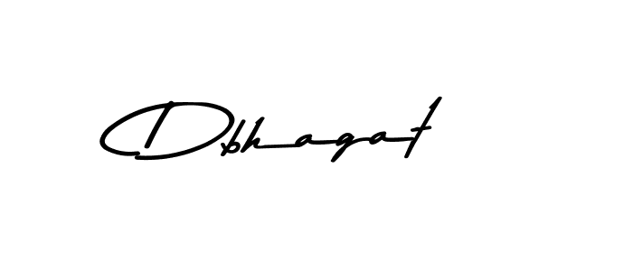 Create a beautiful signature design for name Dbhagat. With this signature (Asem Kandis PERSONAL USE) fonts, you can make a handwritten signature for free. Dbhagat signature style 9 images and pictures png