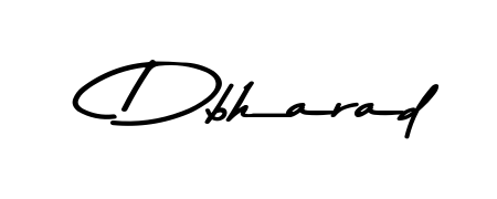 Style your name Dbharad with confidence using Asem Kandis PERSONAL USE signature design. Simple, elegant, and ready for immediate document use. Dbharad signature style 9 images and pictures png