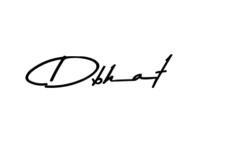 Make a beautiful signature design for name Dbhat. Use this online signature maker to create a handwritten signature for free. Dbhat signature style 9 images and pictures png