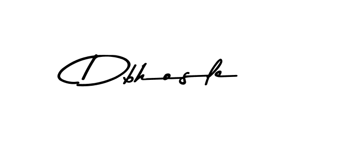 Create a beautiful signature design for name Dbhosle. With this signature (Asem Kandis PERSONAL USE) fonts, you can make a handwritten signature for free. Dbhosle signature style 9 images and pictures png