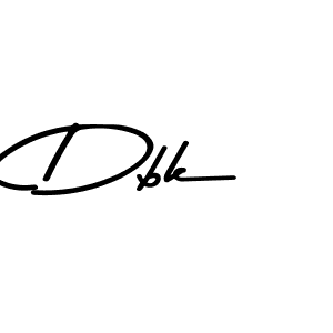 Make a beautiful signature design for name Dbk. With this signature (Asem Kandis PERSONAL USE) style, you can create a handwritten signature for free. Dbk signature style 9 images and pictures png