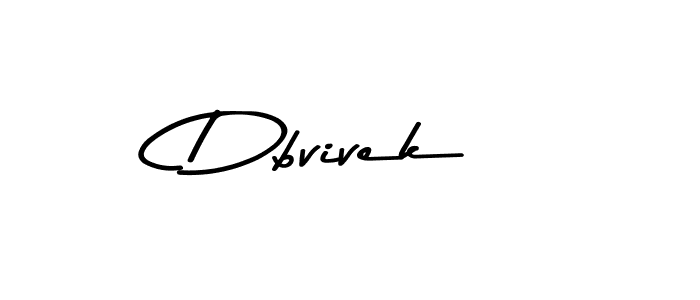 Dbvivek stylish signature style. Best Handwritten Sign (Asem Kandis PERSONAL USE) for my name. Handwritten Signature Collection Ideas for my name Dbvivek. Dbvivek signature style 9 images and pictures png