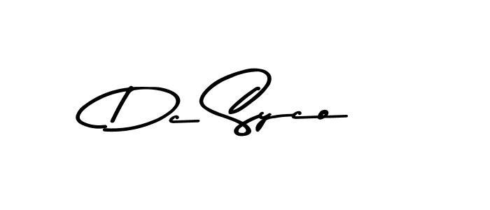 Dc Syco stylish signature style. Best Handwritten Sign (Asem Kandis PERSONAL USE) for my name. Handwritten Signature Collection Ideas for my name Dc Syco. Dc Syco signature style 9 images and pictures png