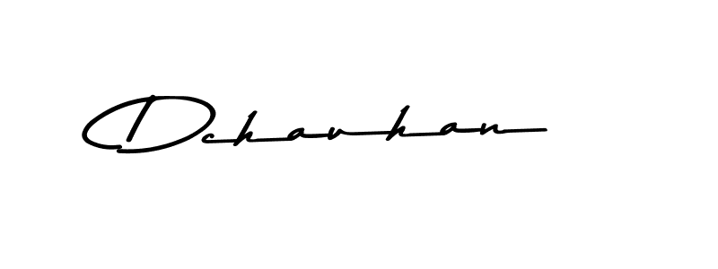 Create a beautiful signature design for name Dchauhan. With this signature (Asem Kandis PERSONAL USE) fonts, you can make a handwritten signature for free. Dchauhan signature style 9 images and pictures png