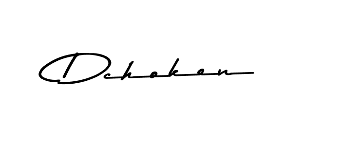 The best way (Asem Kandis PERSONAL USE) to make a short signature is to pick only two or three words in your name. The name Dchoken include a total of six letters. For converting this name. Dchoken signature style 9 images and pictures png