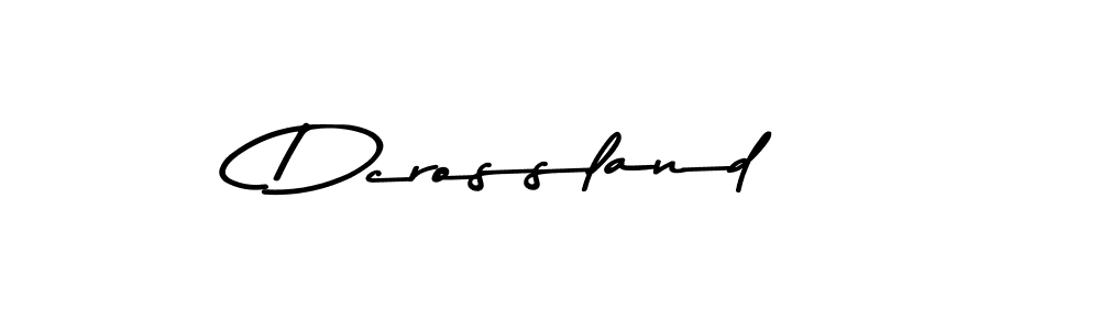 How to Draw Dcrossland signature style? Asem Kandis PERSONAL USE is a latest design signature styles for name Dcrossland. Dcrossland signature style 9 images and pictures png