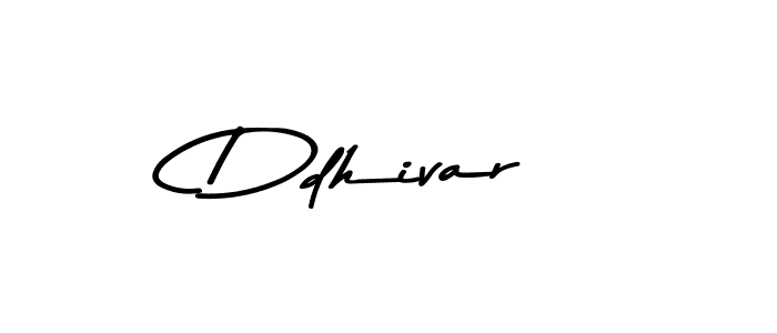 How to make Ddhivar name signature. Use Asem Kandis PERSONAL USE style for creating short signs online. This is the latest handwritten sign. Ddhivar signature style 9 images and pictures png