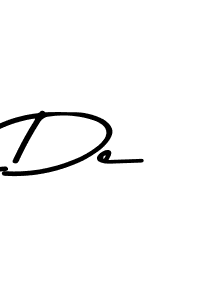 Also You can easily find your signature by using the search form. We will create De name handwritten signature images for you free of cost using Asem Kandis PERSONAL USE sign style. De signature style 9 images and pictures png