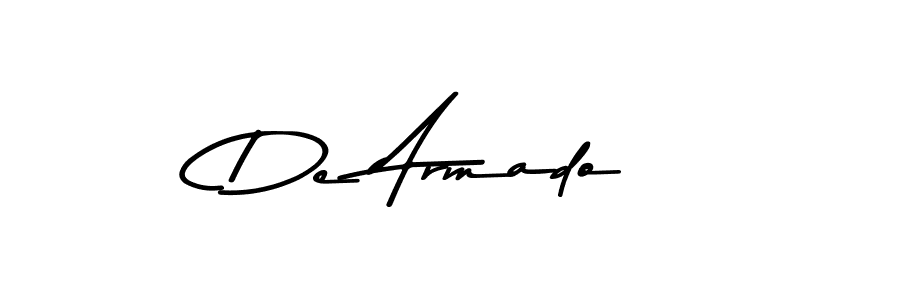 Design your own signature with our free online signature maker. With this signature software, you can create a handwritten (Asem Kandis PERSONAL USE) signature for name De Armado. De Armado signature style 9 images and pictures png