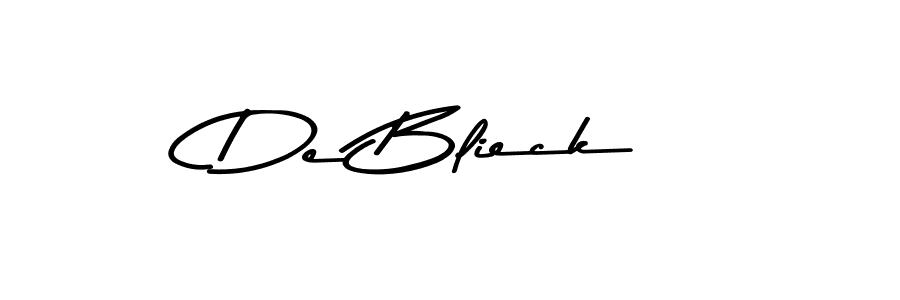 How to make De Blieck signature? Asem Kandis PERSONAL USE is a professional autograph style. Create handwritten signature for De Blieck name. De Blieck signature style 9 images and pictures png