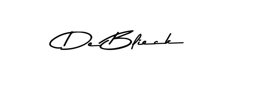 How to make De Blieck signature? Asem Kandis PERSONAL USE is a professional autograph style. Create handwritten signature for De Blieck name. De Blieck signature style 9 images and pictures png