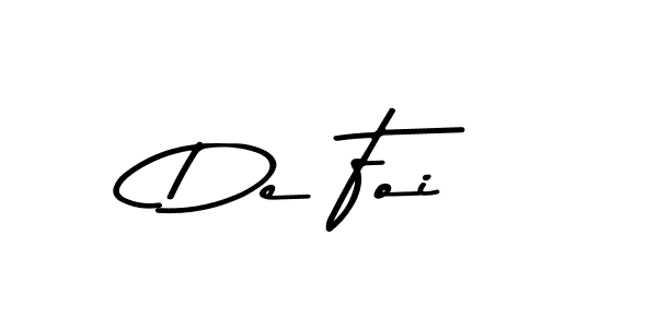 Asem Kandis PERSONAL USE is a professional signature style that is perfect for those who want to add a touch of class to their signature. It is also a great choice for those who want to make their signature more unique. Get De Foi name to fancy signature for free. De Foi signature style 9 images and pictures png