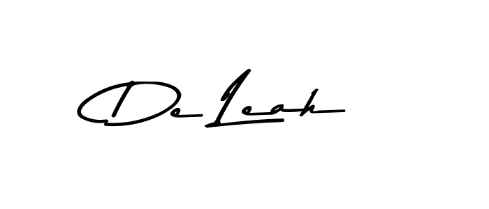 Asem Kandis PERSONAL USE is a professional signature style that is perfect for those who want to add a touch of class to their signature. It is also a great choice for those who want to make their signature more unique. Get De Leah name to fancy signature for free. De Leah signature style 9 images and pictures png