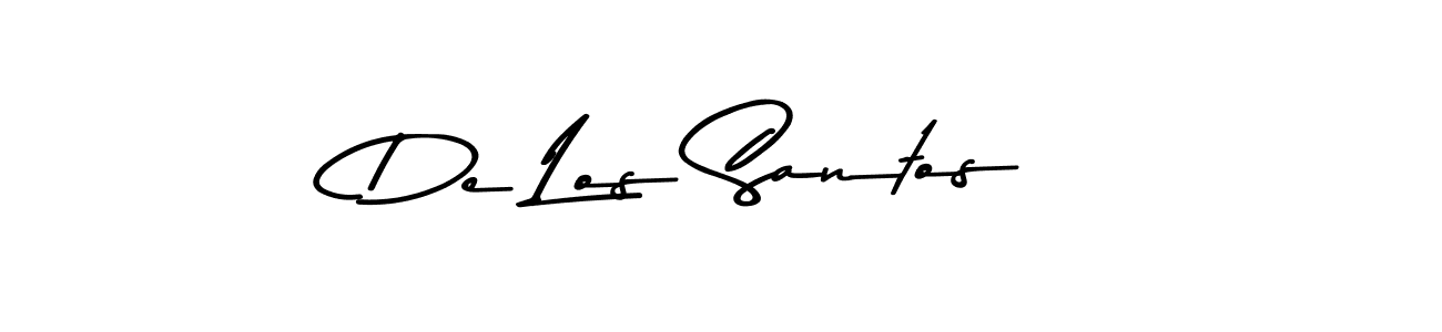 How to make De Los Santos name signature. Use Asem Kandis PERSONAL USE style for creating short signs online. This is the latest handwritten sign. De Los Santos signature style 9 images and pictures png