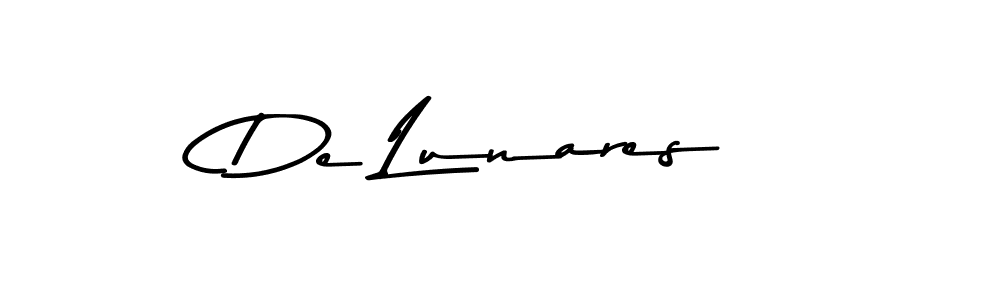 Make a beautiful signature design for name De Lunares. With this signature (Asem Kandis PERSONAL USE) style, you can create a handwritten signature for free. De Lunares signature style 9 images and pictures png