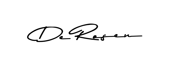 How to make De Rosen signature? Asem Kandis PERSONAL USE is a professional autograph style. Create handwritten signature for De Rosen name. De Rosen signature style 9 images and pictures png