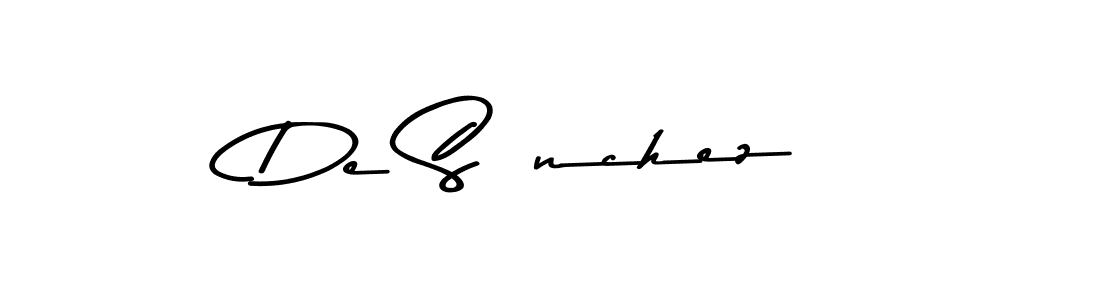 Asem Kandis PERSONAL USE is a professional signature style that is perfect for those who want to add a touch of class to their signature. It is also a great choice for those who want to make their signature more unique. Get De Sánchez name to fancy signature for free. De Sánchez signature style 9 images and pictures png