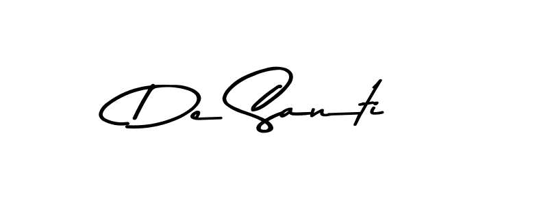 Also we have De Santi name is the best signature style. Create professional handwritten signature collection using Asem Kandis PERSONAL USE autograph style. De Santi signature style 9 images and pictures png