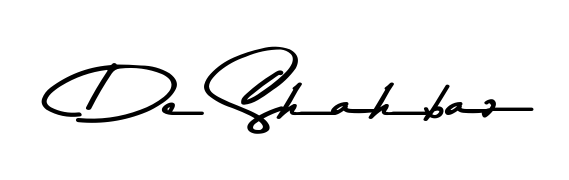 Generate high-definition signature styles for De Shahbaz. The Asem Kandis PERSONAL USE typeface ensures crisp legibility and sophisticated design. De Shahbaz signature style 9 images and pictures png