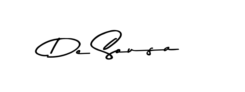 How to make De Sousa name signature. Use Asem Kandis PERSONAL USE style for creating short signs online. This is the latest handwritten sign. De Sousa signature style 9 images and pictures png