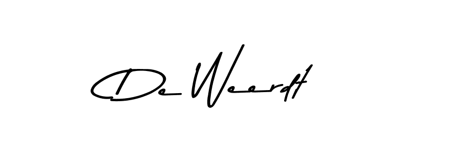 De Weerdt stylish signature style. Best Handwritten Sign (Asem Kandis PERSONAL USE) for my name. Handwritten Signature Collection Ideas for my name De Weerdt. De Weerdt signature style 9 images and pictures png