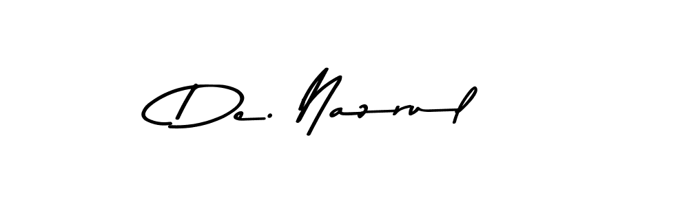 Create a beautiful signature design for name De. Nazrul. With this signature (Asem Kandis PERSONAL USE) fonts, you can make a handwritten signature for free. De. Nazrul signature style 9 images and pictures png