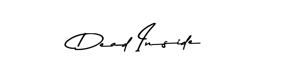 Design your own signature with our free online signature maker. With this signature software, you can create a handwritten (Asem Kandis PERSONAL USE) signature for name Dead Inside. Dead Inside signature style 9 images and pictures png