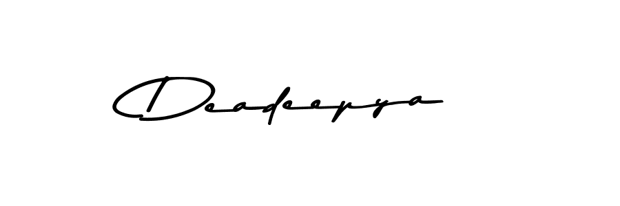 Use a signature maker to create a handwritten signature online. With this signature software, you can design (Asem Kandis PERSONAL USE) your own signature for name Deadeepya. Deadeepya signature style 9 images and pictures png