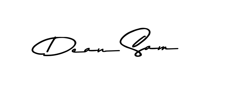 How to make Dean Sam name signature. Use Asem Kandis PERSONAL USE style for creating short signs online. This is the latest handwritten sign. Dean Sam signature style 9 images and pictures png