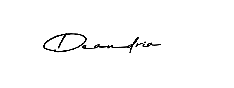 You should practise on your own different ways (Asem Kandis PERSONAL USE) to write your name (Deandria) in signature. don't let someone else do it for you. Deandria signature style 9 images and pictures png