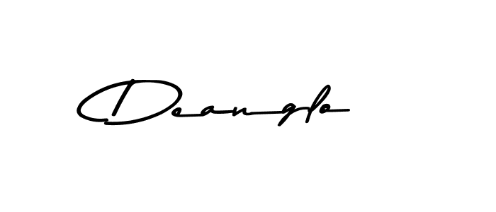 Design your own signature with our free online signature maker. With this signature software, you can create a handwritten (Asem Kandis PERSONAL USE) signature for name Deanglo. Deanglo signature style 9 images and pictures png
