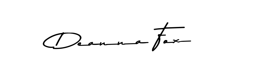 Use a signature maker to create a handwritten signature online. With this signature software, you can design (Asem Kandis PERSONAL USE) your own signature for name Deanna Fox. Deanna Fox signature style 9 images and pictures png