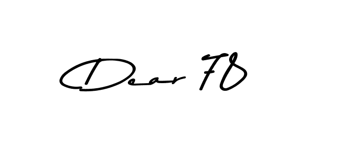The best way (Asem Kandis PERSONAL USE) to make a short signature is to pick only two or three words in your name. The name Dear 78 include a total of six letters. For converting this name. Dear 78 signature style 9 images and pictures png