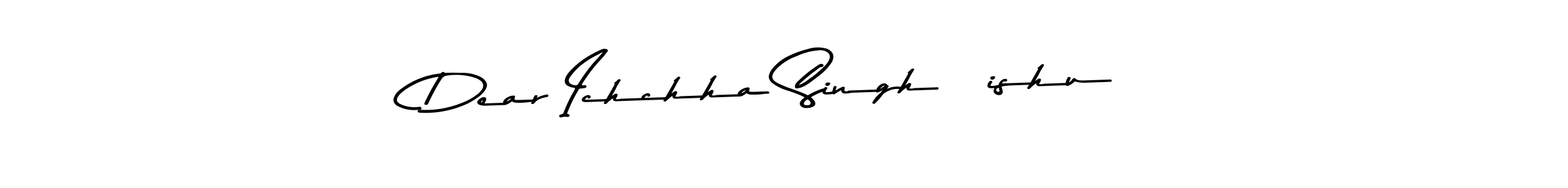 The best way (Asem Kandis PERSONAL USE) to make a short signature is to pick only two or three words in your name. The name Dear Ichchha Singh [ishu] include a total of six letters. For converting this name. Dear Ichchha Singh [ishu] signature style 9 images and pictures png