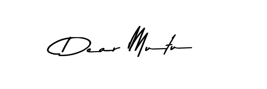 Use a signature maker to create a handwritten signature online. With this signature software, you can design (Asem Kandis PERSONAL USE) your own signature for name Dear Mutu. Dear Mutu signature style 9 images and pictures png