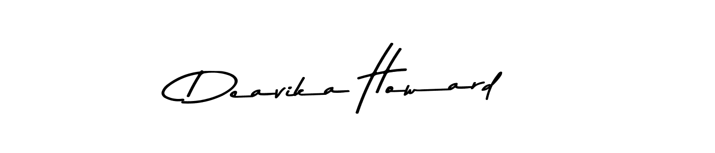 You should practise on your own different ways (Asem Kandis PERSONAL USE) to write your name (Deavika Howard) in signature. don't let someone else do it for you. Deavika Howard signature style 9 images and pictures png