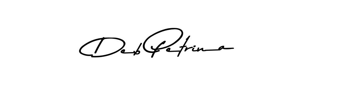 Create a beautiful signature design for name Deb Petrina. With this signature (Asem Kandis PERSONAL USE) fonts, you can make a handwritten signature for free. Deb Petrina signature style 9 images and pictures png
