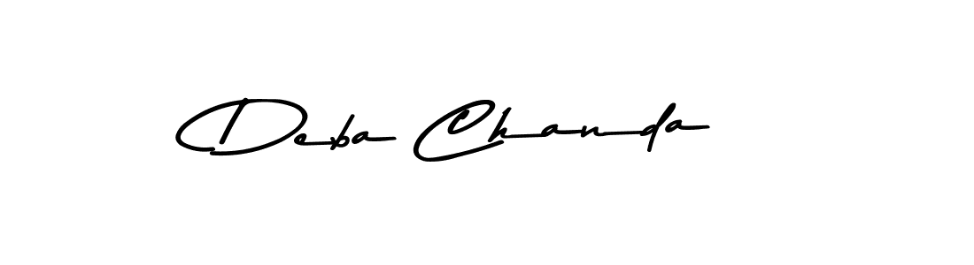 Make a beautiful signature design for name Deba Chanda. With this signature (Asem Kandis PERSONAL USE) style, you can create a handwritten signature for free. Deba Chanda signature style 9 images and pictures png
