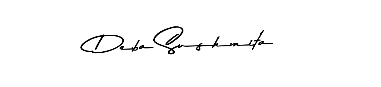 How to make Deba Sushmita name signature. Use Asem Kandis PERSONAL USE style for creating short signs online. This is the latest handwritten sign. Deba Sushmita signature style 9 images and pictures png
