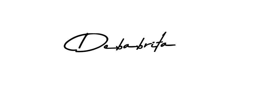 You should practise on your own different ways (Asem Kandis PERSONAL USE) to write your name (Debabrita) in signature. don't let someone else do it for you. Debabrita signature style 9 images and pictures png