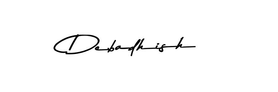 Create a beautiful signature design for name Debadhish. With this signature (Asem Kandis PERSONAL USE) fonts, you can make a handwritten signature for free. Debadhish signature style 9 images and pictures png