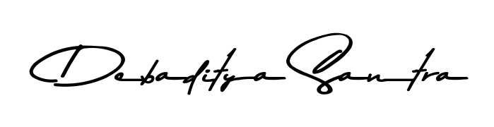 Create your official email sign-off with Debaditya Santra name in Asem Kandis PERSONAL USE style. Crisp, clean, and perfectly legible across all screens. Debaditya Santra signature style 9 images and pictures png